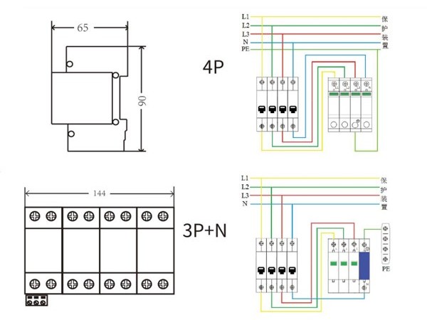 防雷器型號(hào)尺寸情況